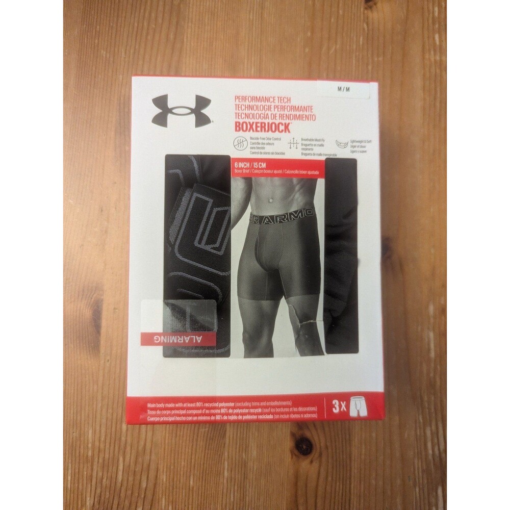 Under Armour Men's Performance Tech Boxerjock Boxer Briefs 3-Pack